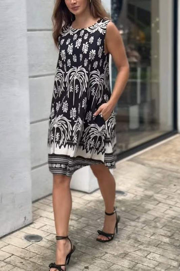 GRAPHIC TANK MIDI DRESS