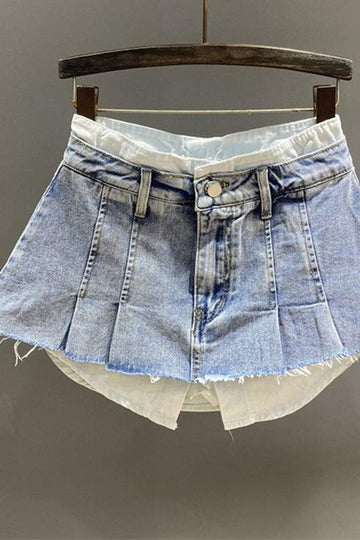DOUBLE LAYER MINI SKIRT