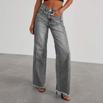 Comfortable Jeans - High Waisted Wide Leg Design