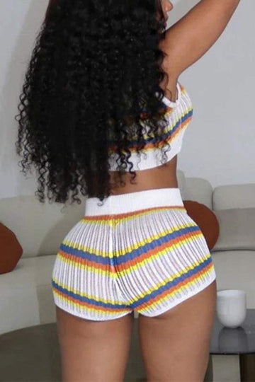 CROCHET TANK AND SHORTS SET