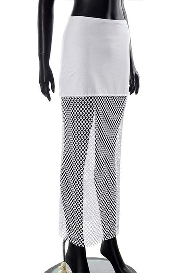 FISHNET LONG SKIRT