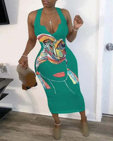 Stylish Sleeveless Dress for Summer Parties