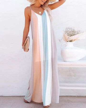 Casual Spaghetti Strap Maxi Dress