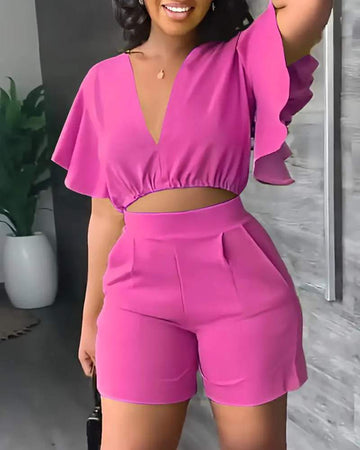 Casual Cutout Jumpsuit for Summer