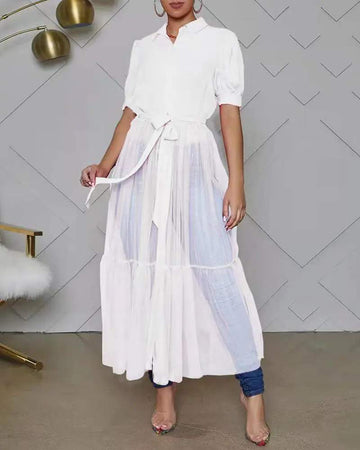 Button-Up Shirt Dress, Stylish Casual Wear