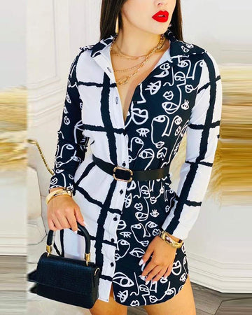 Trendy Belted Shirt Dress for Summer