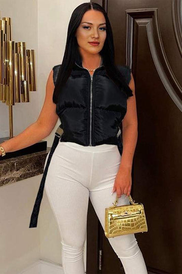 BUCKLE UP PUFFER VEST