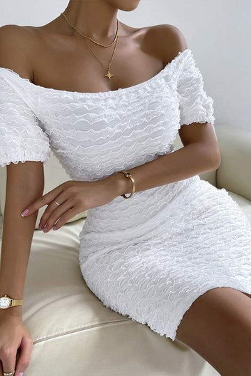 RUFFLE MINI DRESS
