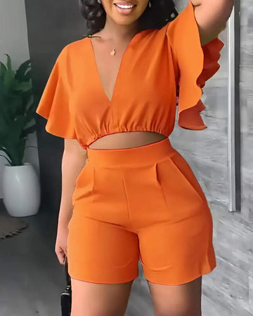 Casual Shorts, Chic Jumpsuit Look