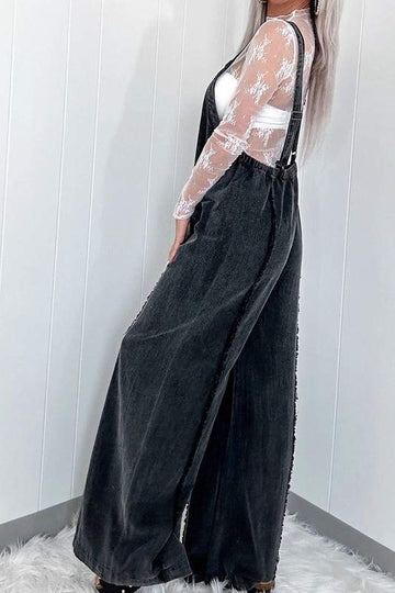 LOOSE DENIM OVERALLS