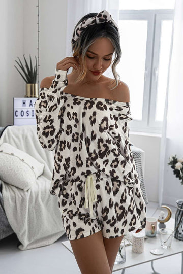 Leopard Print Pajamas Set