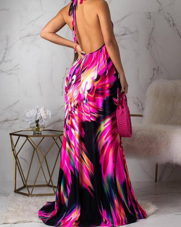 Open Back Dress: Flowing Maxi Dress Option