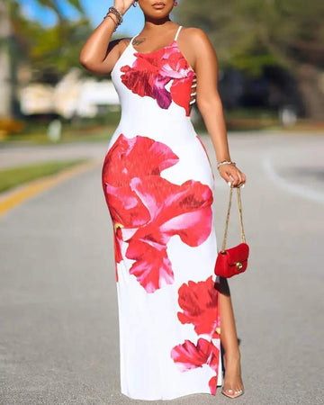Summer Sleeveless Floral Dress