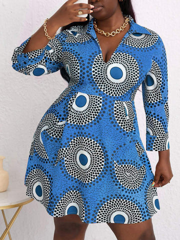 Printed Summer Dress for Plus Size