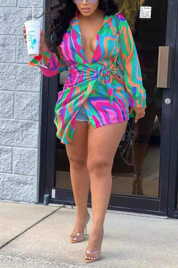 TWIST FRONT SHIRT DRESS