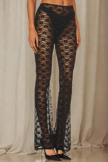 LACE BOOTCUT LONG PANTS