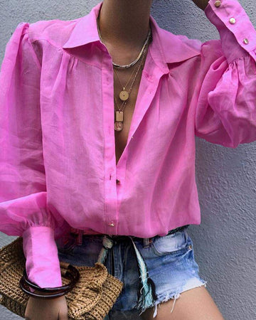 Lightweight Linen Shirt, Trendy Summer Fashion