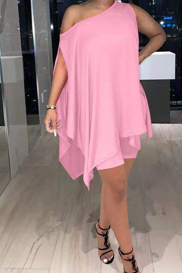 Chic Asymmetrical Tunic, Summer Dressy Wear