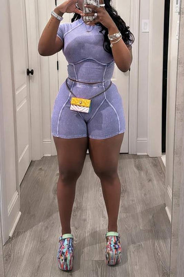 SHORT SLEEVE TEE AND SHORTS WORKOUT SET