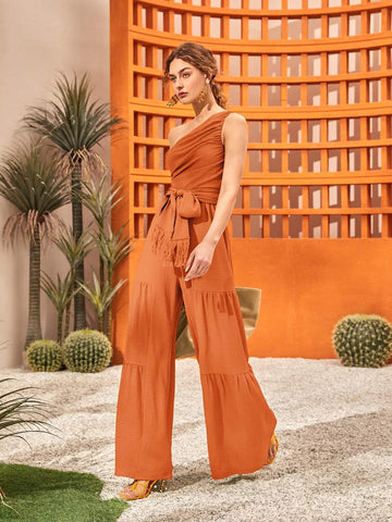 Wide Leg Trendy Jumpsuit for Summer