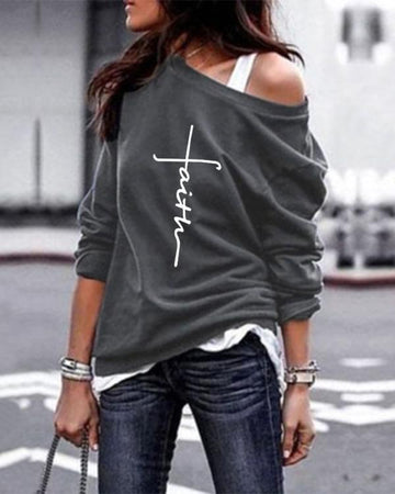 Womenâs Off-Shoulder Top: Stylish Faith Apparel