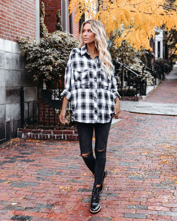 Women's Everyday Plaid Shirt and Denim