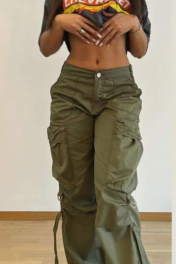 SIDE POCKETS CARGO LONG PANTS