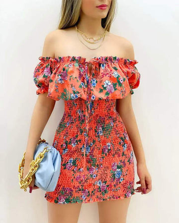 Comfortable Smocked Evening Dress