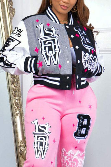 GRAPHIC VARSITY JACKET