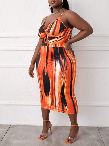 Stylish Summer Dress with Spaghetti Straps