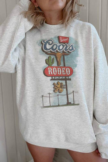 COORS RODEO WESTERN STREET GRAPHIC SWEATSHIRT