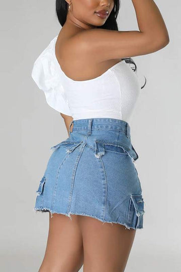 Chic Denim Skirt for Modern Women