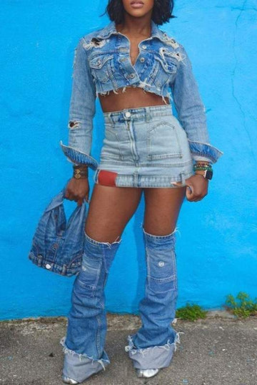 MINI DENIM SKIRT