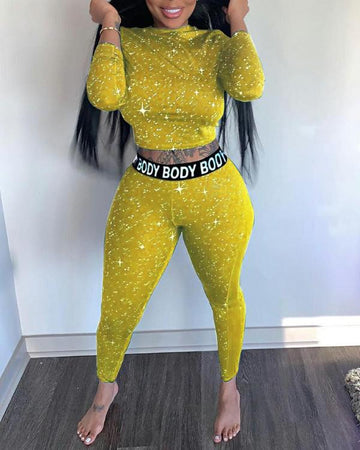 Fashionable Activewear: Matching Body Suit Set
