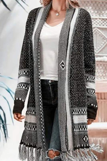 AZTEC OPEN FRONT CARDIGAN