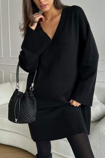 LONG SLEEVE KNITTED SWEATER