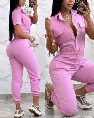 Versatile White Jumpsuit, Perfect for Street Style