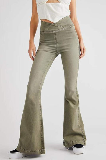 IRREGULAR FLARE JEANS