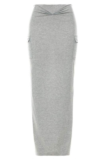 SIDE POCKETS LONG SKIRT
