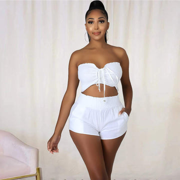 Fashionable Halter Neck Outfit Set