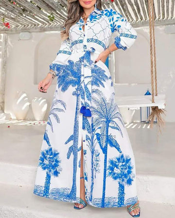 Floral Print Vacation Dress