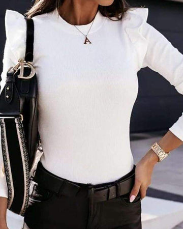 Chic Everyday Wear Ruffle Sleeve