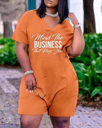 Comfortable Plus Size Romper Dress