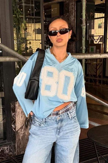 V NECK OVERSIZED T SHIRTS