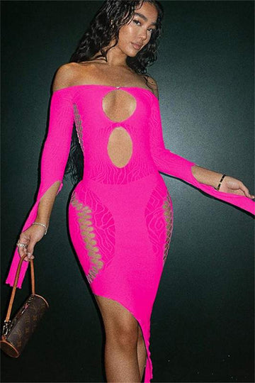 Mesh Dress for Evening Outings