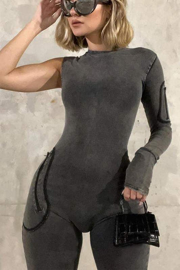 BODYCON DENIM JUMPSUITS