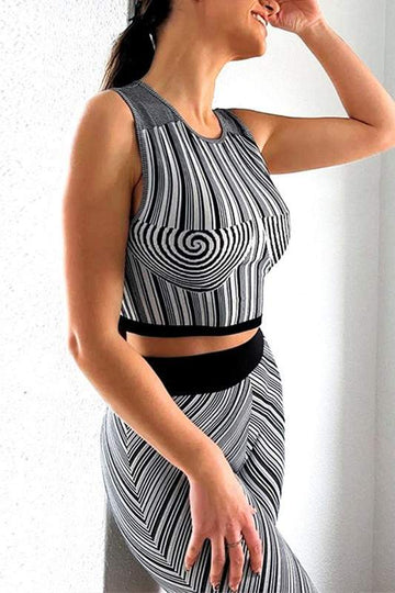 STRIPES TANK AND SHORTS SET