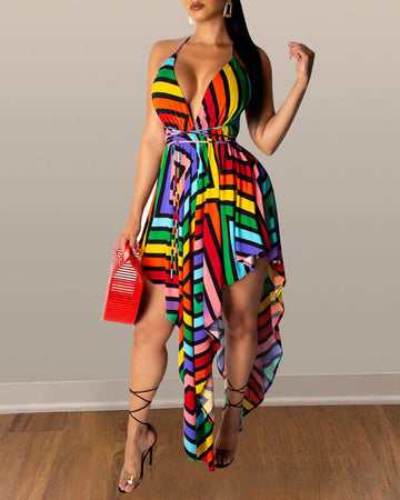 Elegant Colorful Maxi Dress