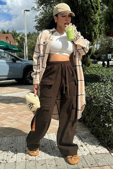 STRAIGHT LEG CARGO PANTS
