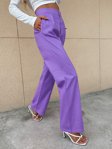 Chic Cotton Wide Leg Pants for Versatile Outfits